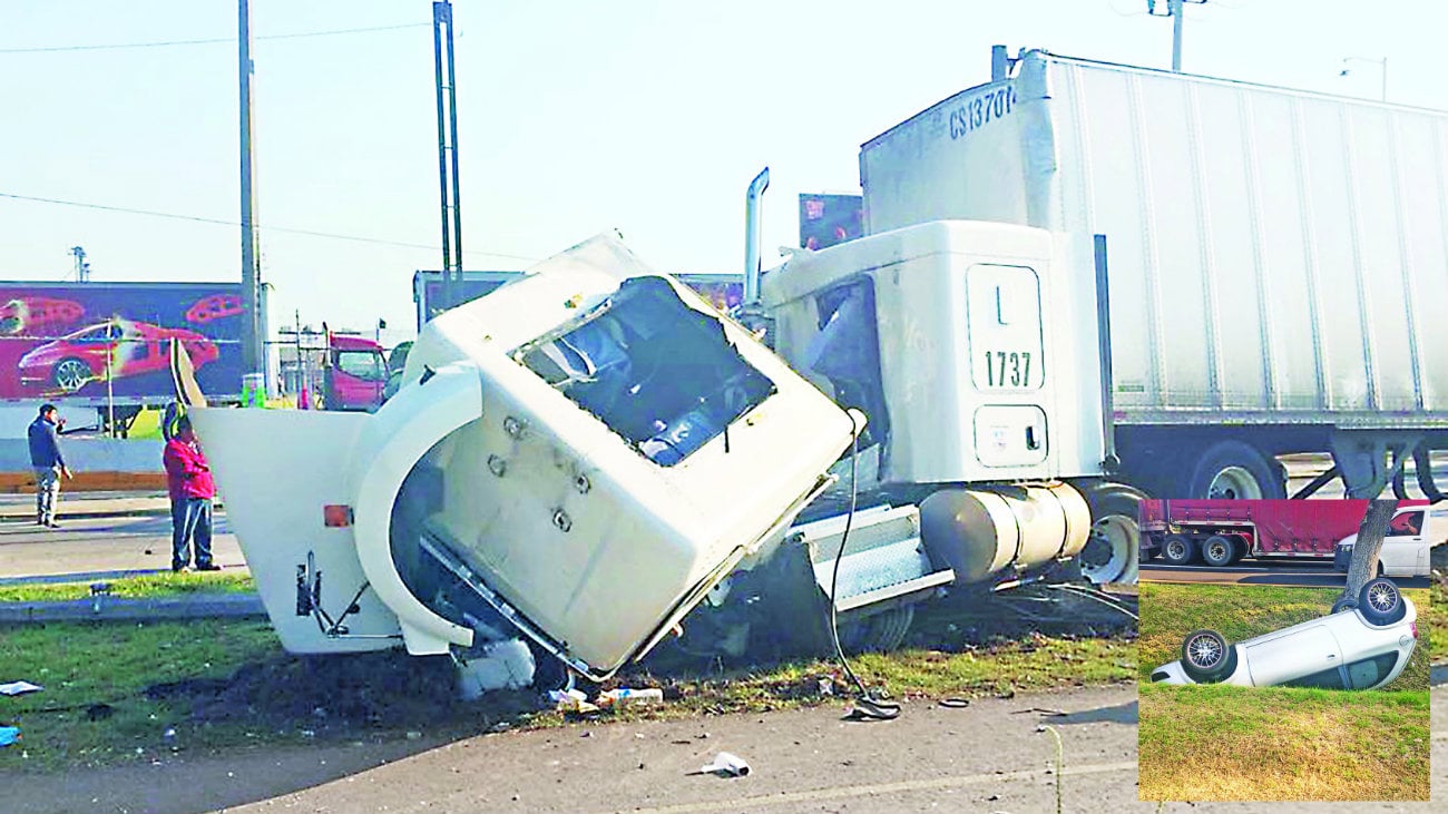 Conductor se queda dormido y choca sobre Paseo Tollocan El Gráfico