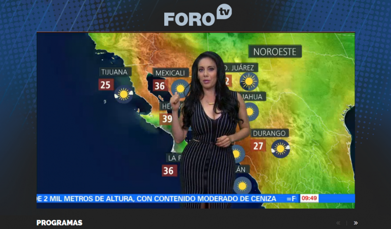 Nueva Chica Del Clima En Televisa Enseña Enormes Encantos El Gráfico Historias Y Noticias En 8941