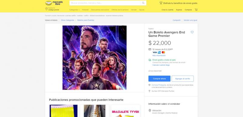 Revenden en miles de pesos los boletos para ver “Avengers