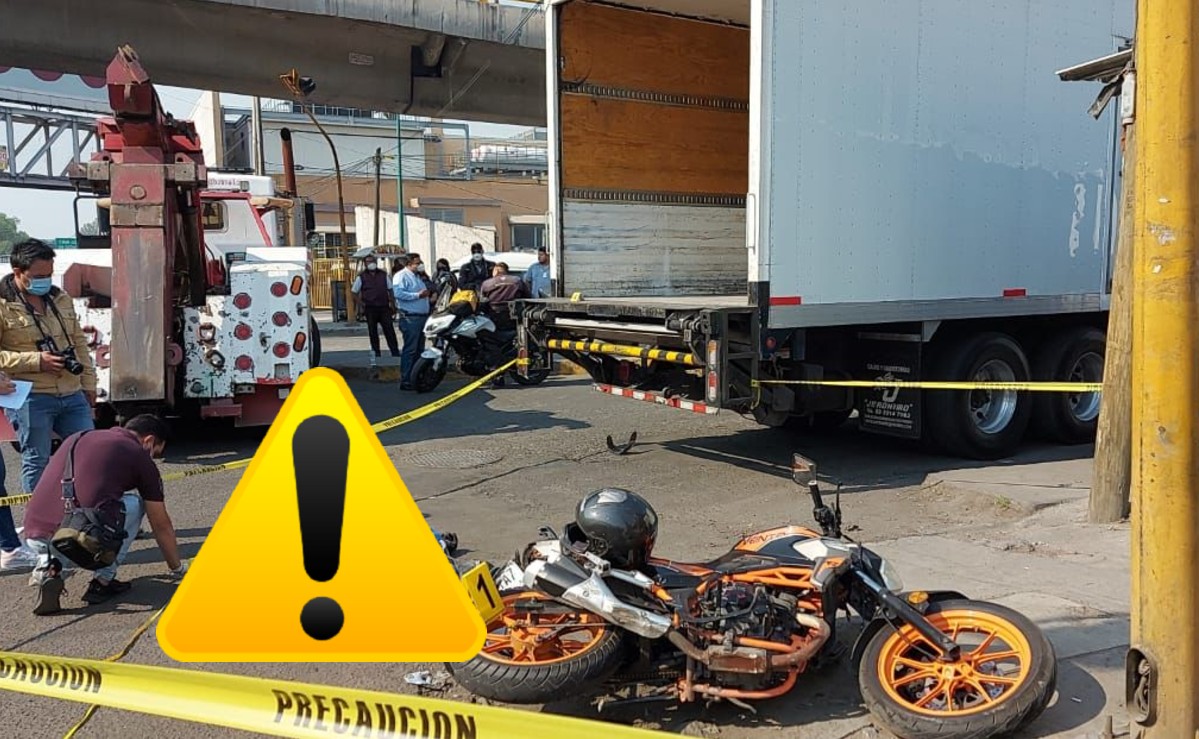Motociclista acelerado muere al impactarse contra un camión de carga en Edomex El Gráfico