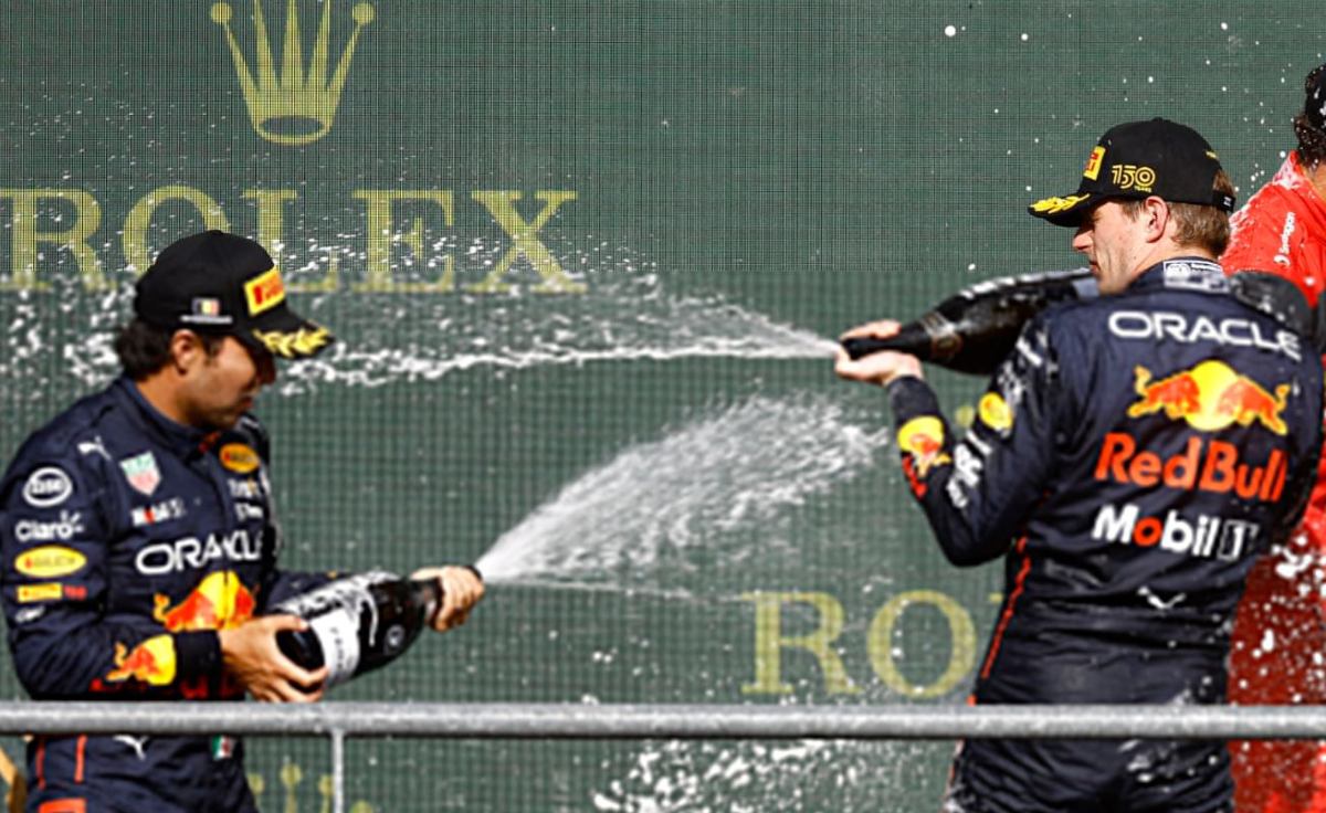 Sergio “checo” Pérez Y Max Verstappen Suben Al Podio En El Gp De Bélgica El Gráfico Historias 6452