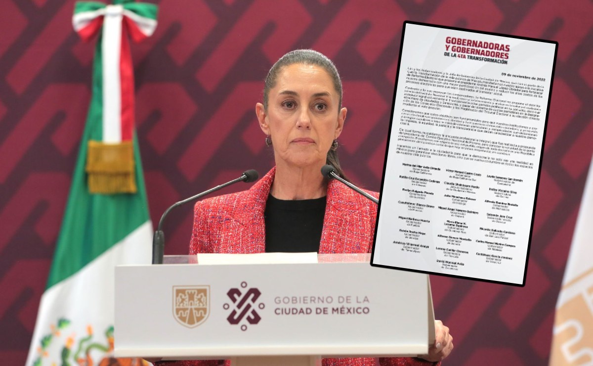 Binoculares Sheinbaum Lanza Comunicado De Respaldo A La Reforma Electoral De Amlo Y Su T El