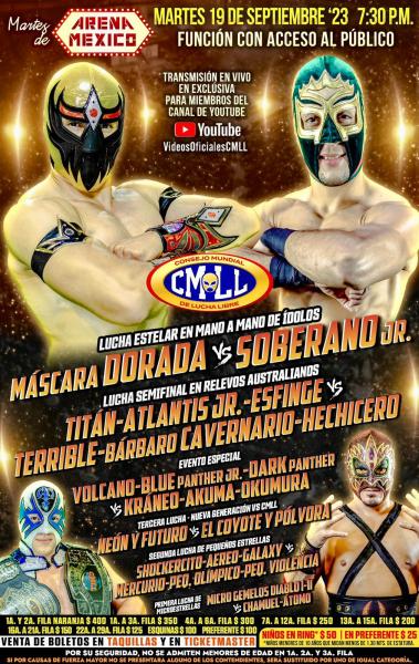 Cartelera Arena México Martes 19 De Septiembre, ¡EL GRÁFICO Regala ...