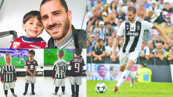 Hijo de Leonardo Bonucci admira a otro futbolista y juega para el