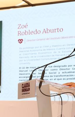 Claudia Sheinbaum acepta recomendación de AMLO: Zoé Robledo se queda frente al IMSS