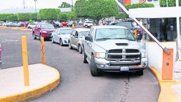 Una lanota por estacionarse en el Centro Histórico de Querétaro