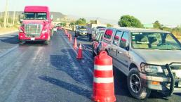 Caos vial por carambola, en el Libramiento Surponiente