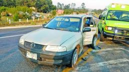 Choque sobre la Toluca- Zitácuaro dejó a siete personas lesionadas y con crisis nerviosa