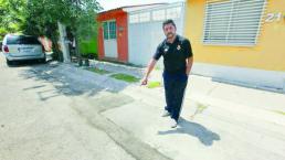 Denuncian fallas en trabajos de tuberías, en Querétaro