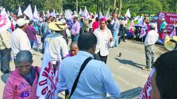 Campesinos protestan en Metepec por uso de recursos