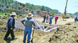 Lugareños protestan por descuidos con trabajos de Interurbano, en Ocoyoacac 