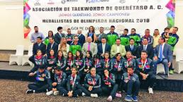 Reconocen a medallistas de Olimpiadas Nacionales, en Querétaro