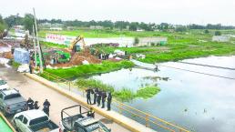 Debido al desborde del río Lerma, seis barrios de San Mateo Atenco continúan entre agua