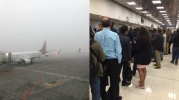 Niebla provoca caos en Aeropuerto Internacional de la Ciudad de México