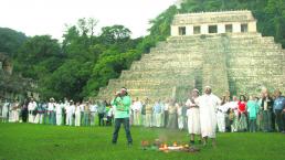 AMLO pide permiso a la Madre Tierra para iniciar obras de Tren Maya, en Chiapas 