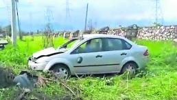 Roba auto Roba ancianita Coche volcado Morelos Cuautla