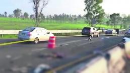 accidente trailer chofer muere sale volando vuelca camión carga cartón toluca-palmillas 