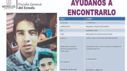 Familiares de joven desaparecido desde 2017 en Morelos piden ayuda para encontrarlo
