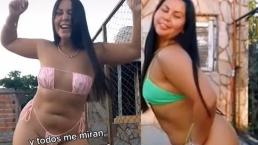 Sexy argentina de talla grande la rompe bailando desnuda en TikTok