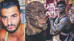 Hombre se tatúa hasta los ojos y mutila dedos y carne de su rostro, para parecer alienígena