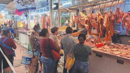 Aumenta precio del lomo y pierna de cerdo en los mercados, en fechas donde se consume más 