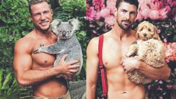 Bomberos calientan con calendario sexy mientras honran a algunos animalitos, en Australia