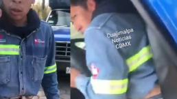 Video exhibe cómo se pelean gaseros por las plazas para repartir, en Cuajimalpa