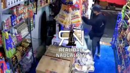 Video Edomex Naucalpan asaltante detenido robo negocios tiendas asaltos violencia