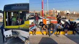 Choque de autobús con pasajeros en la México Pachuca deja al menos 30 heridos este jueves