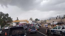 Video capta a 2 asaltantes valiendo, robaron tráiler y los persiguieron desde Hidalgo a Tecámac