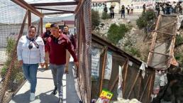 Vecinos denuncian que puente que colapsó en Chimalhuacán ya tenía grietas y nadie hizo nada