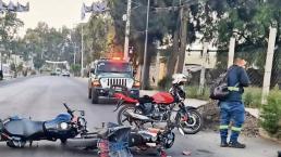 Policía fallece en su moto 