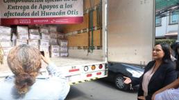 Ariadna Montiel supervisa la entrega de apoyos a los afectados por Otis en Guerrero