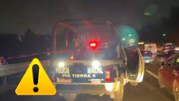 Se registra fuerte accidente hoy 18 de marzo en la Autopista México-Pachuca