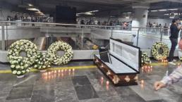 MetroCDMX: Colocan ataúd y pancartas de la muerte en Mixcoac Línea 12 por aniversario de desplome