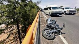 En plena jornada electoral, biker muere al salir volando con su Harley en Texcoco