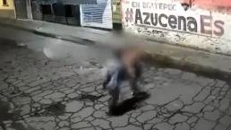 VIDEO: Hombre golpeó brutalmente a una mujer en Ecatepec y fue vinculado a proceso