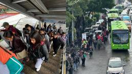 MetroCDMX: Fuerte lluvia causa caos y suspenden servicio en tramo de la Línea A