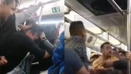 Hombres y mujeres pelearon en el Metro de la CDMX y todo por un asiento