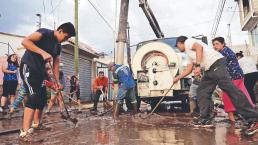 Tras la tormenta, vecinos de Chalco siguen en desolación y buscan recuperar su patrimonio