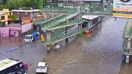 Lluvias ahogan Ecatepec, L1 y L2 del Mexibús se vieron afectadas