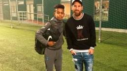 FOTOS: Así fue el día en que Messi y Yamal se conocieron en un baño del Camp Nou