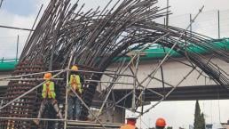 Incidente en obras del Trolebús levado Chalco-Santa Martha deja un trabajador lesionado