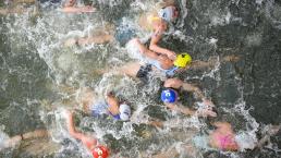 ¡Guácala! Triatleta belga lleva 4 días hospitalizada tras nadar en el Río Sena (Foto: AP)