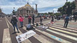 Bellas Artes cercada para sacar a vendedoras ambulantes