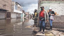 En Chalco viven bajo el agua y el gobierno no les da respuestas