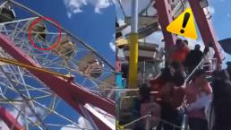 Espeluznante VIDEO | Mujer muere al caer de la rueda de la fortuna, en Feria Nacional Potosina