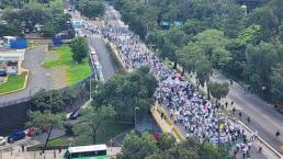 Insurgentes Sur colapsa, manifestantes cierran la circulación hoy 28 de agosto, rutas alternas