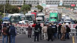 Autopista México-Toluca cerrada en dirección a la CDMX por bloqueo, rutas alternas