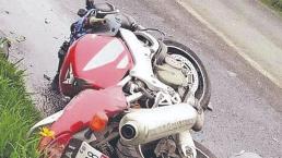 Biker ya no llegó a la chamba por ir a las carreras, sobre la Toluca-Ixtlahuaca